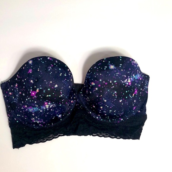 PINK Victoria’s secret 34D galaxy strapless bra - Picture 1 of 15